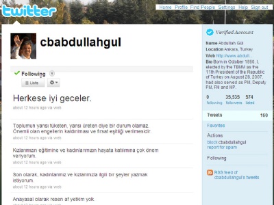 Gül, oğluyla ilgili haberlere Twitter'dan cevap ve