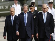 Bush ilk durağı  İsrail'de