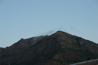 Goman Dağı ateş altına alındı 