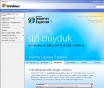 Internet Explorer 7 artık Türkçe