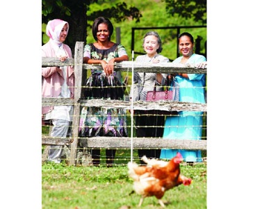 First ladyler çiftlikte buluştu