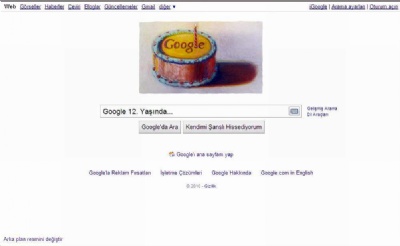 Google 12. yaşını kutladı