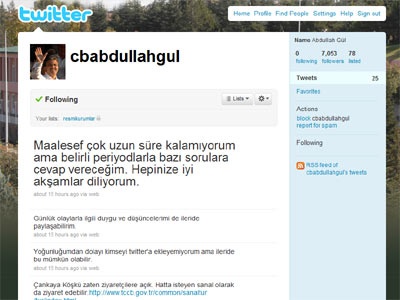 Cumhurbaşkanı Gül 'tweet'lerinize cevap veriyor