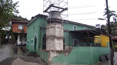 Karaoğlanlar Camii minaresi onarıma alındı  