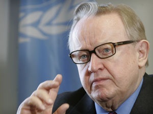 Nobel Barış Ödülü Ahtisaari'nin