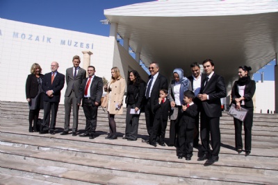 Norveç heyeti, Zeugma Mozaik Müzesi'ne hayran kald