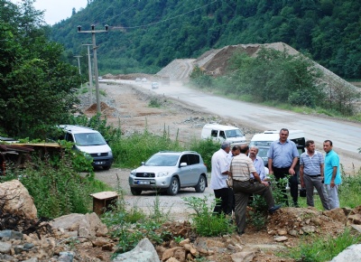 Uzungöl yolunda sona geliniyor 