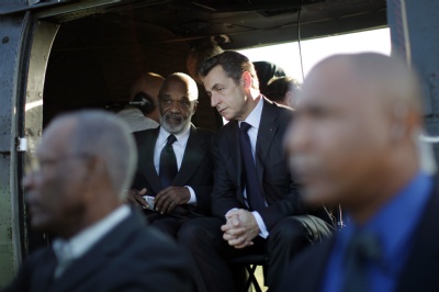 Sarkozy, Haiti'ye gitti