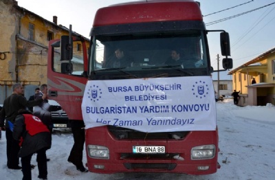 Bursa'nın yardımları Bulgaristan'a ulaştı 