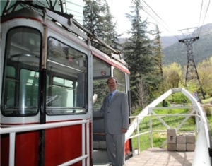 Teleferik'in halatları yenileniyor