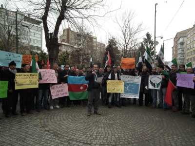 İHH Eskişehir Şubesi Suriye yönetimini protesto et