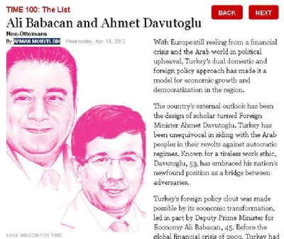 Babacan ve Davutoğlu TIME'ın listesinde