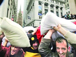 Wall Street'te yastık savaşı