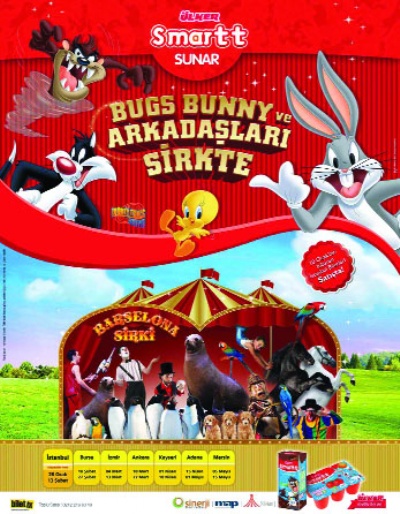 Bugs Bunny Ülker Smartt ile sirkte