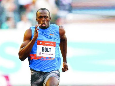 Usain Bolt'un formu ve keyfi yerinde