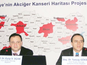 Türkiye'nin akciğer kanseri haritası...