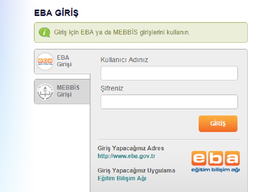Eba Ogrenci Giris Ve Sifremi Unuttum Islemleri Icin Tikla