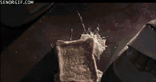 "Tereyağlı ekmek ne zaman yere düşse tereyağlı kısmı hep yere gelir."