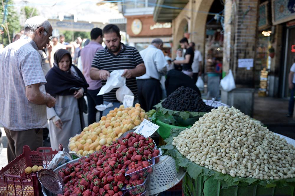 People shop for the the Islamic holy month of Ramadan at Tajrish Bazaar in Tehran, Iran on May 26, 2017.