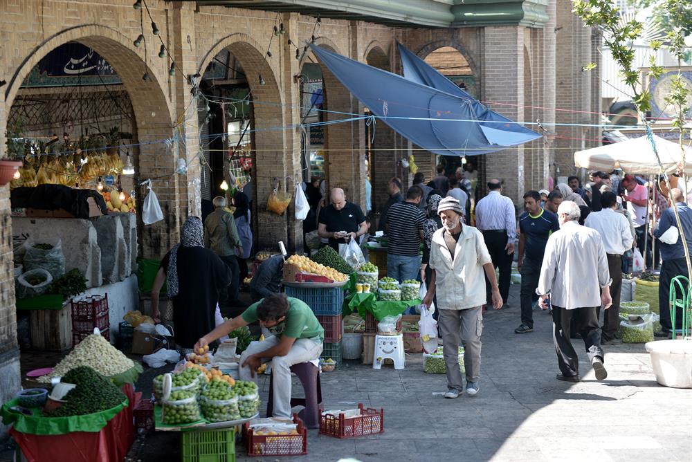 People shop for the the Islamic holy month of Ramadan at Tajrish Bazaar in Tehran, Iran on May 26, 2017.