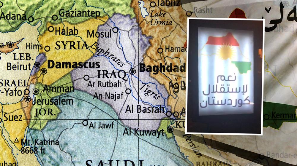 Erbil Sokaklarinda Skandal Harita Turkiye Yi Bolduler