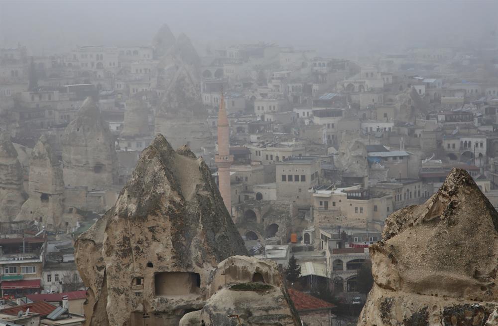 Fog magically covers Cappadocia’s fairy chimneys