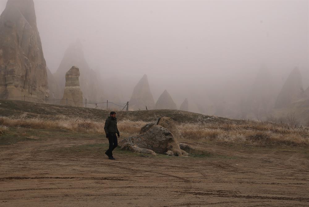 Fog magically covers Cappadocia’s fairy chimneys