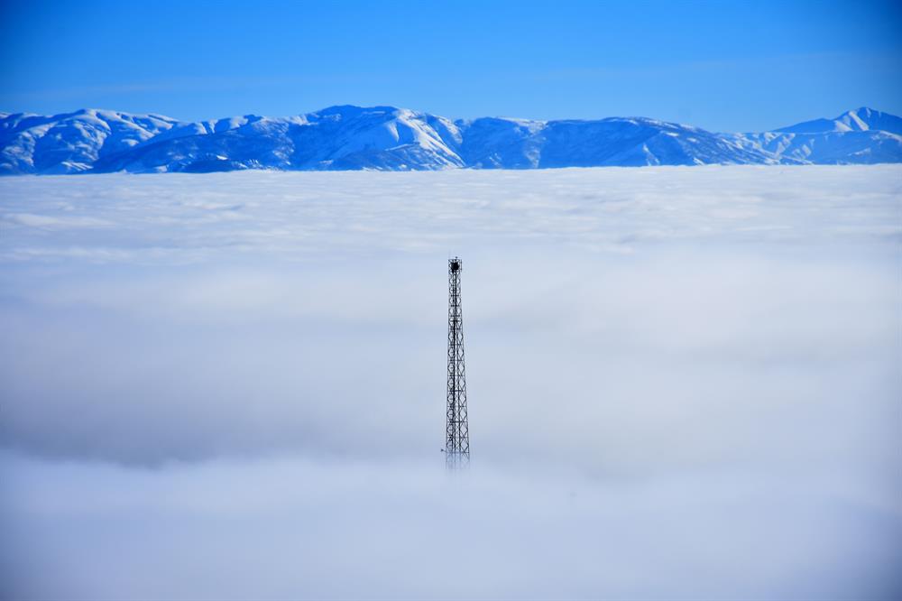 Heavy fog on Turkey's Muş Plain