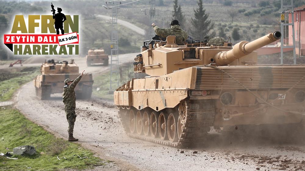 Son Dakika: Afrin'e Zeytin Dalı operasyonunda dakika dakika son gelişmeler