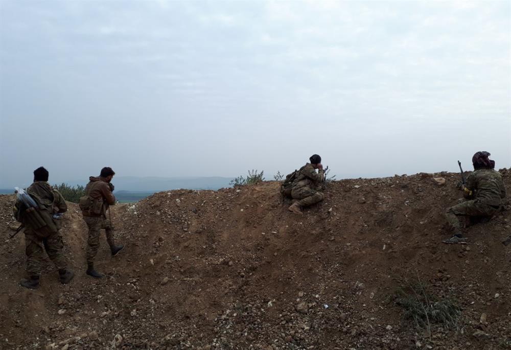 A ditch, which was dug by PYD/PKK terrorists, is seen at the region after Turkish Armed Forces and Free Syrian Army cleared Nisriyye village of Afrin from PYD/PKK terrorists within the "Operation Olive Branch", launched in Syria's Afrin region, on February 9, 2018 in Aleppo's Afrin, Syria. Turkey launched Operation Olive Branch on January 20 in Syria’s northwestern Afrin region; the aim of the operation is to establish security and stability along Turkish borders and the region as well as to eliminate PKK/KCK/PYD-YPG and Daesh terror groups, and protect the Syrian people from the oppression and cruelty of terrorists.