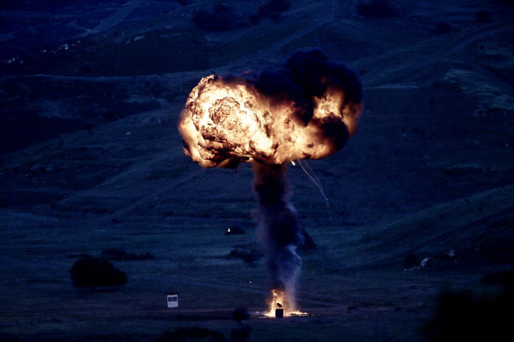 Turkish ATAK helicopter pounds targets during EFES 2018 military drills