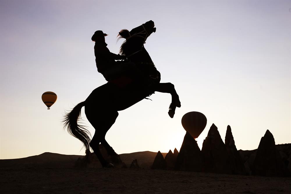 Stunning horses in Turkey’s fairytale Cappadocia