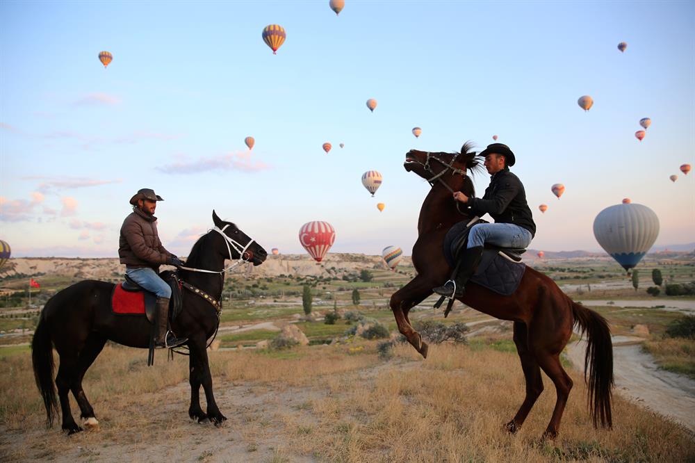 Stunning horses in Turkey’s fairytale Cappadocia