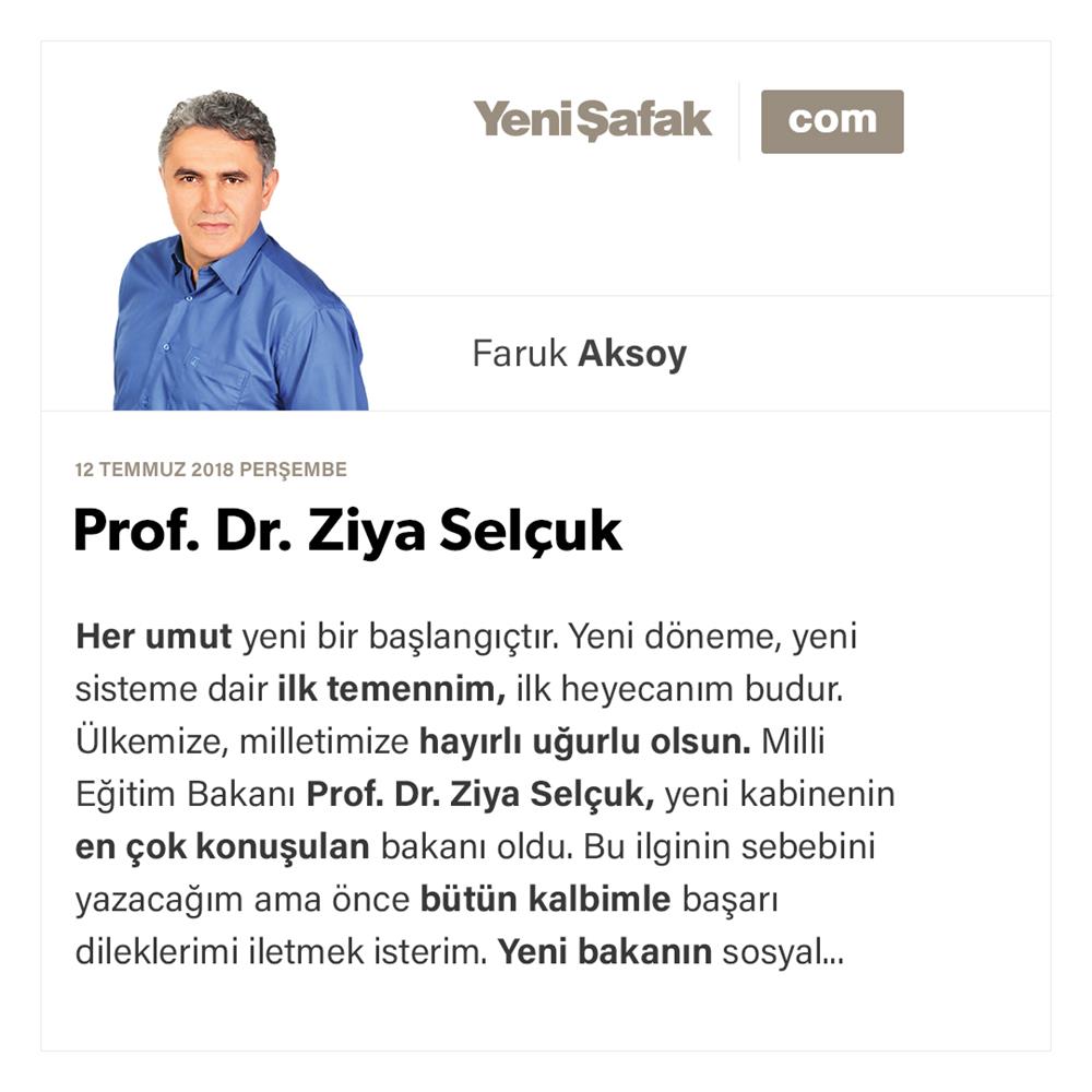 Prof Dr Ziya Selçuk