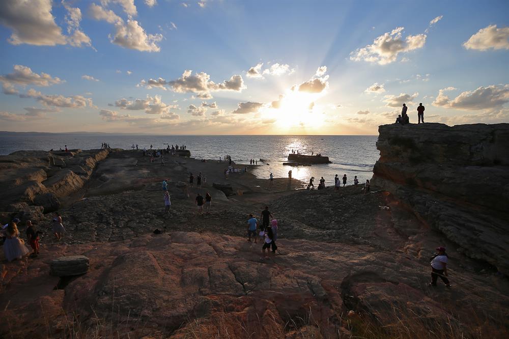 Kefken Pink Rocks in Turkey's Kocaeli
