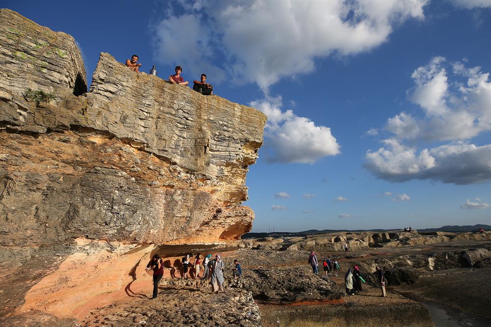Kefken Pink Rocks in Turkey's Kocaeli