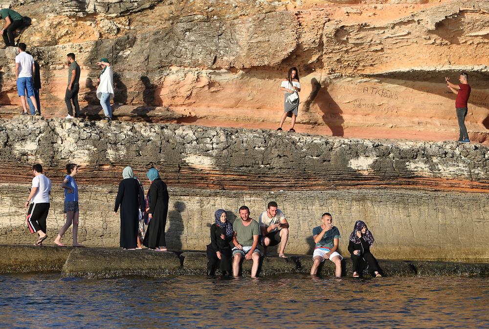 Kefken Pink Rocks in Turkey's Kocaeli
