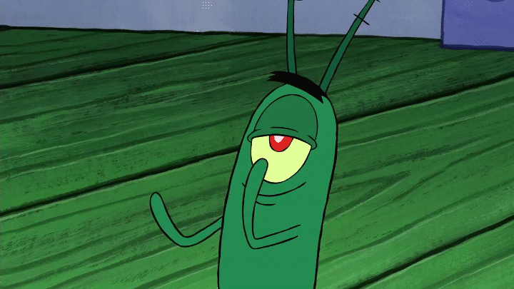 Plankton
Bay Yengeç'in en büyük rakibidir. Kasabanın en küçük canlısıdır. Tek gözüyle dikkat çeker. Kötülüğüyle bilinir. Amacı; Yengeç Burger'in özel tarifini ele geçirmektir.