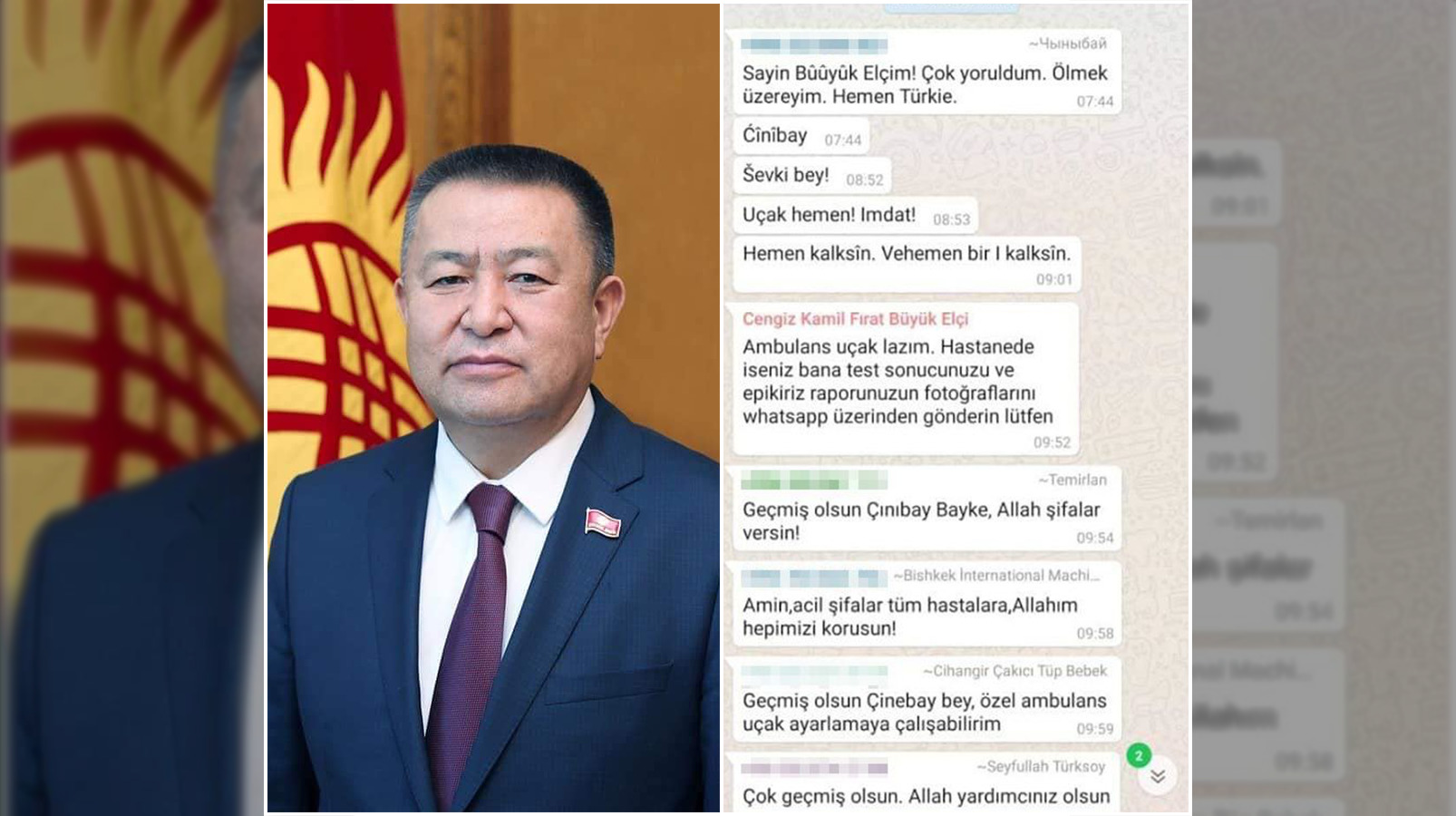 Koronavirusten Hayatini Kaybeden Kirgizistan Eski Meclis Baskani Nin Yurek Burkan Son Turkiye Mesajlari