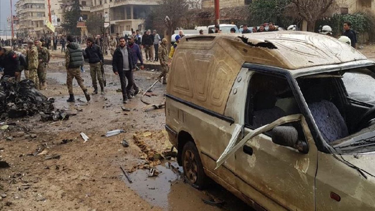 Suriye Nin Azez Ilcesinde Bomba Yuklu Aracla Saldirdilar 4 Olu 20 Yarali