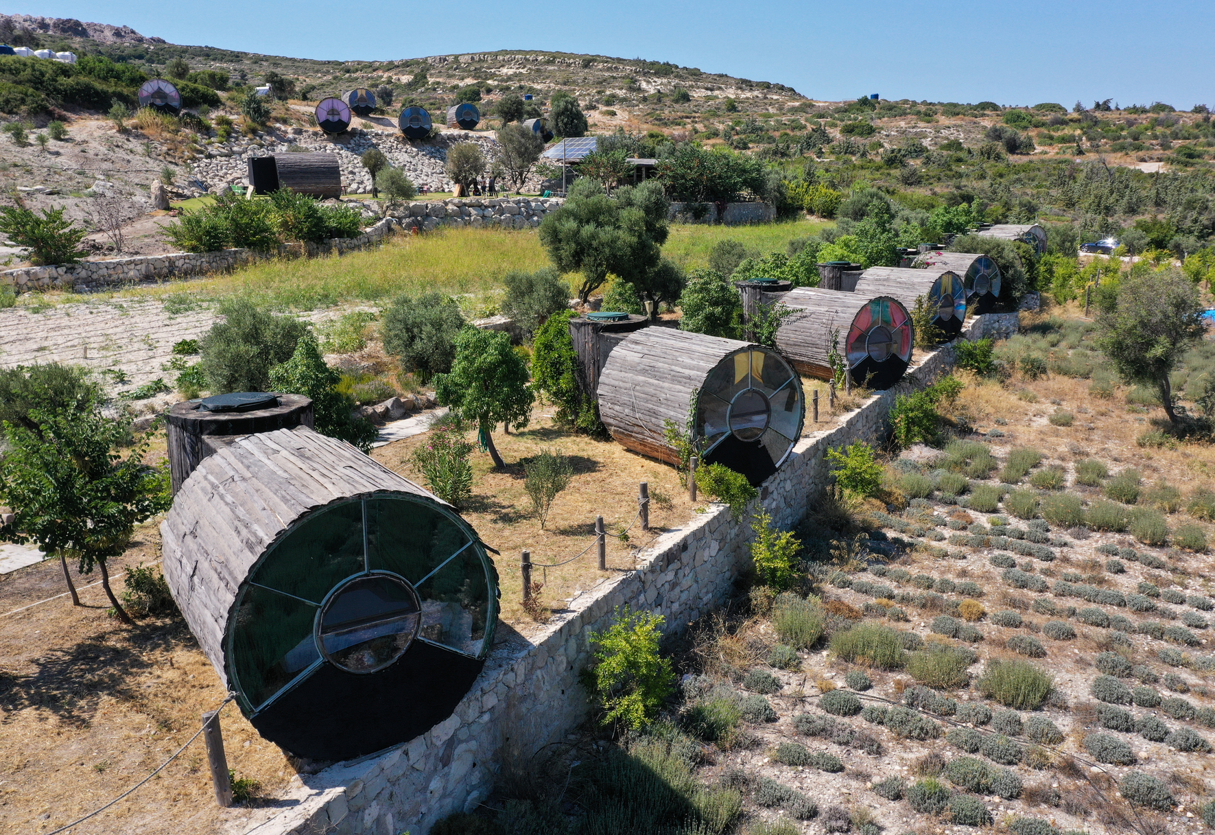 Bungalow houses draw attention amid COVID-19 in Turkey's Izmir