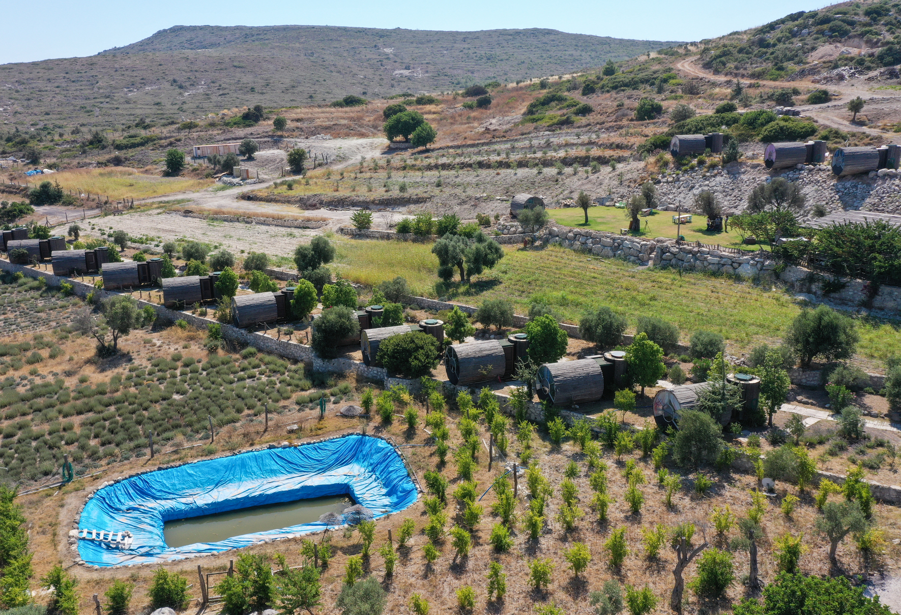 Bungalow houses draw attention amid COVID-19 in Turkey's Izmir