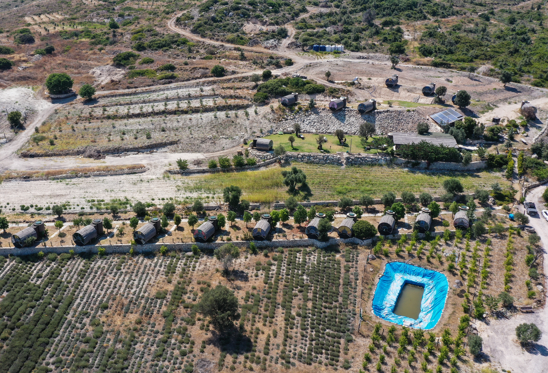 Bungalow houses draw attention amid COVID-19 in Turkey's Izmir