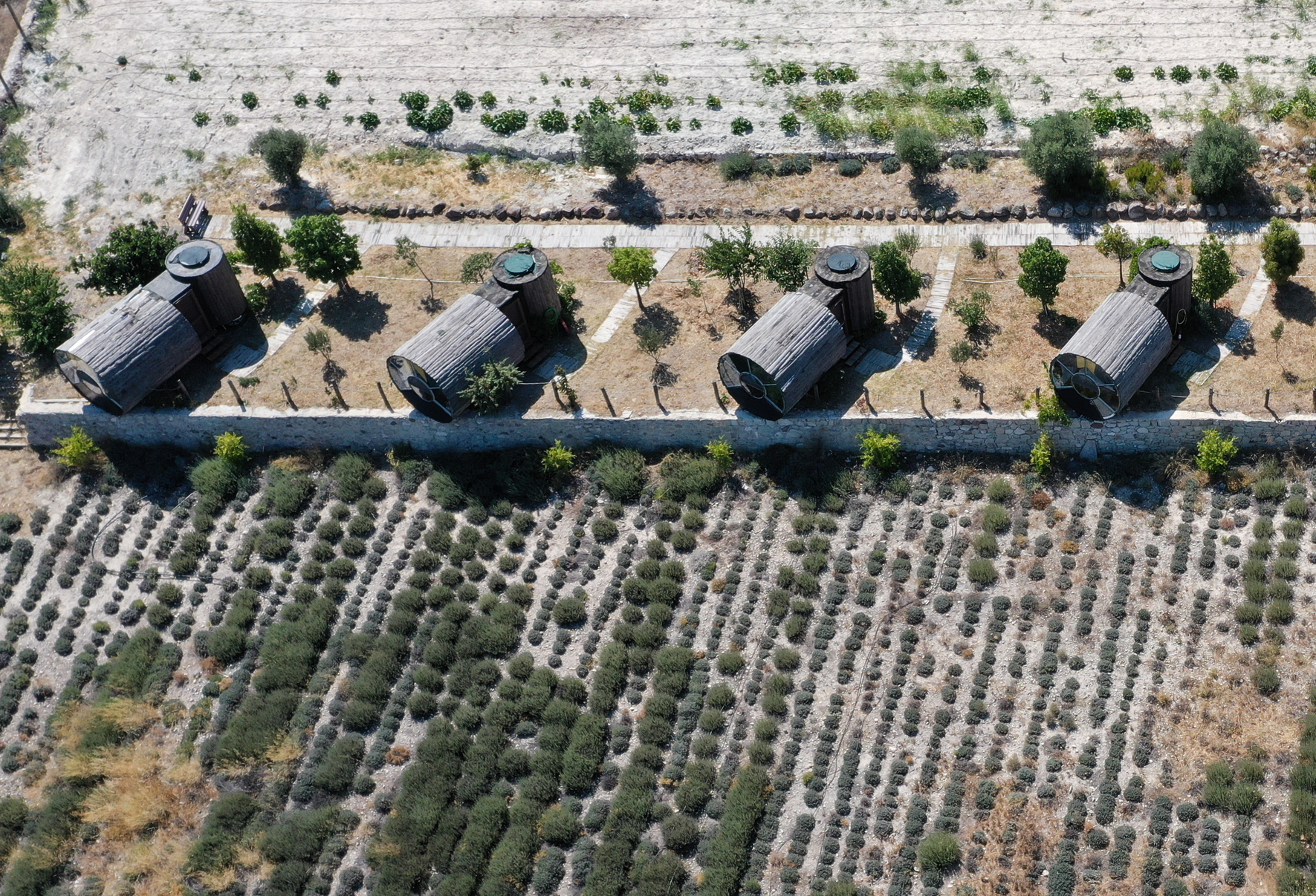 Bungalow houses draw attention amid COVID-19 in Turkey's Izmir