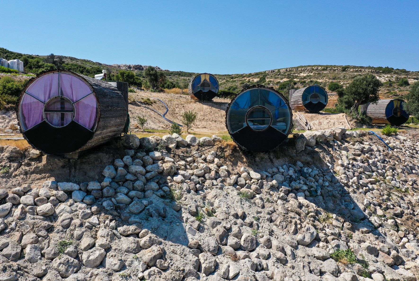 Bungalow houses draw attention amid COVID-19 in Turkey's Izmir