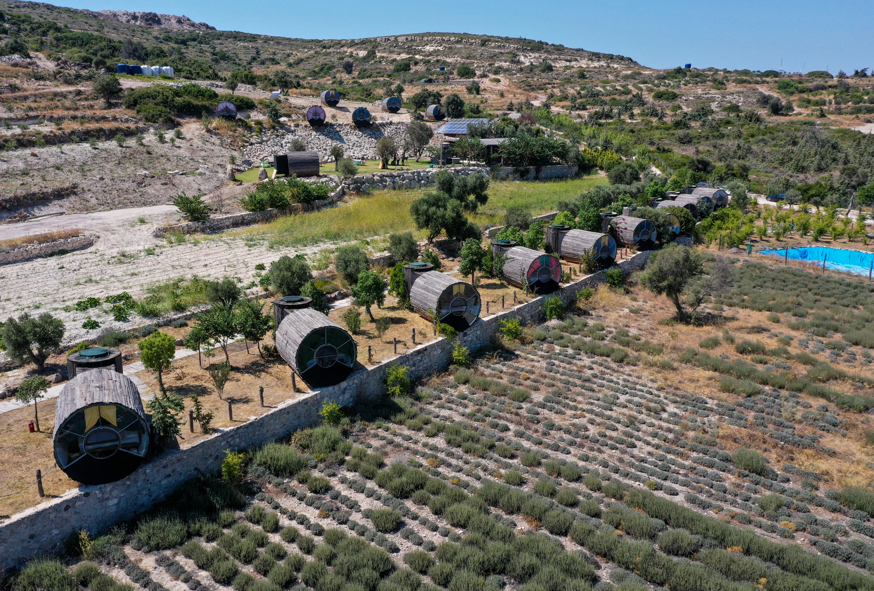 Bungalow houses draw attention amid COVID-19 in Turkey's Izmir