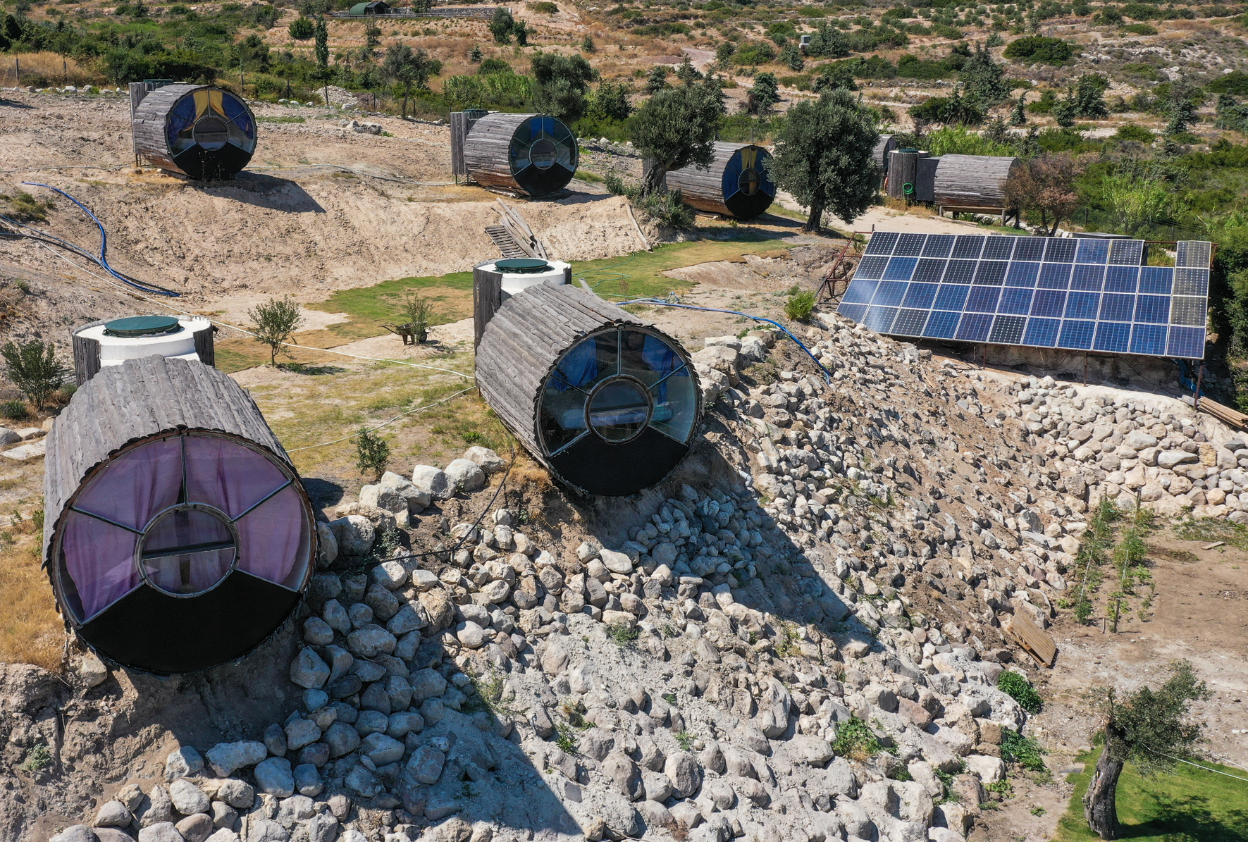 Bungalow houses draw attention amid COVID-19 in Turkey's Izmir