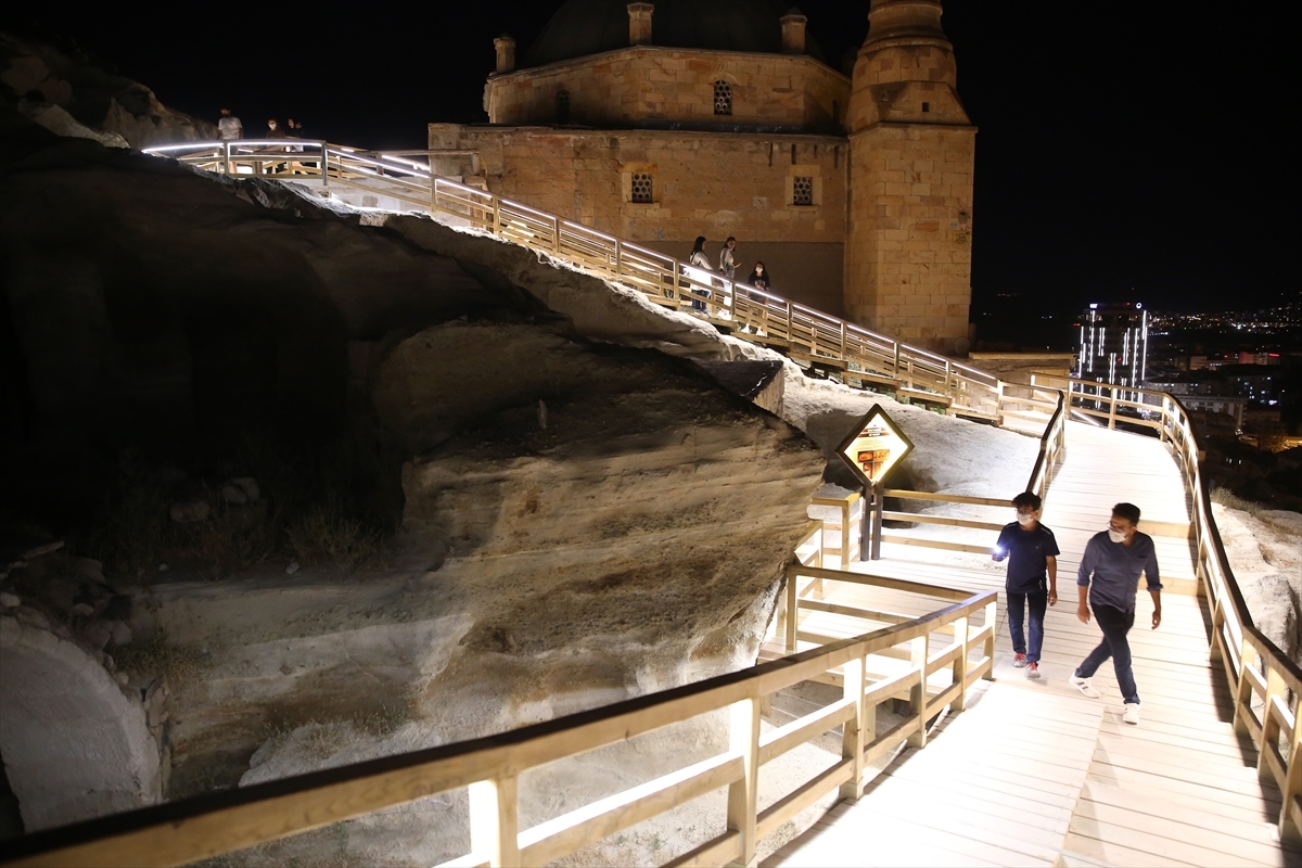 Historical slope settlement Kayasehir in Turkey's Nevsehir