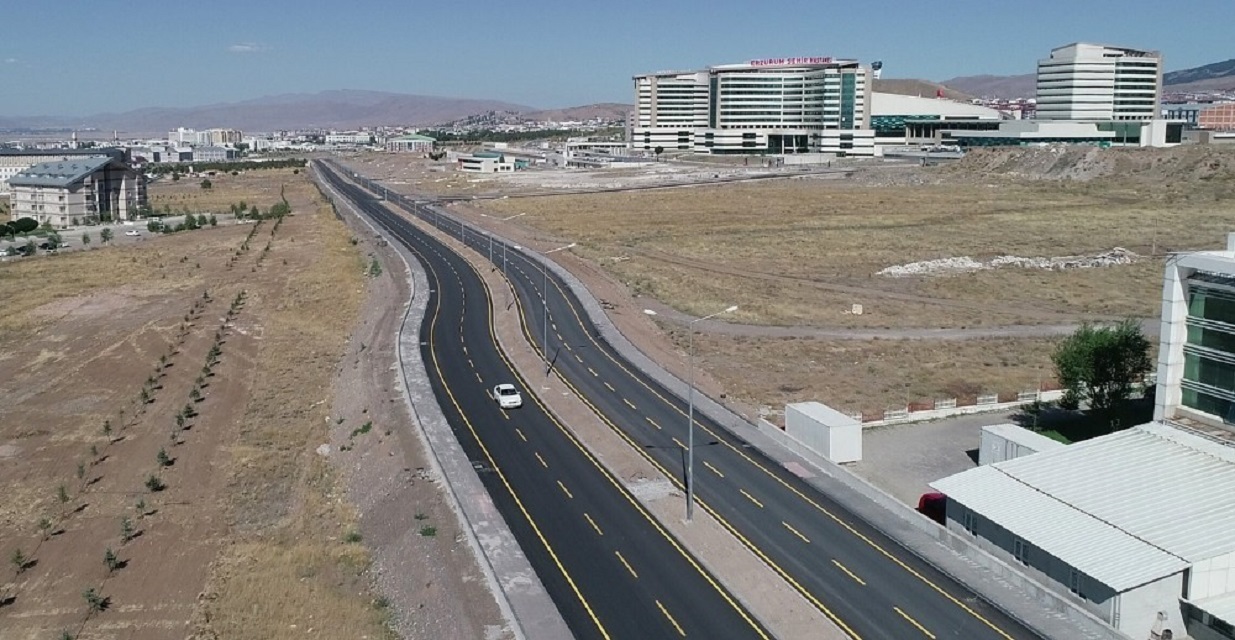 Erzurum Sehir Hastanesi Baglanti Yolu Goz Dolduruyor
