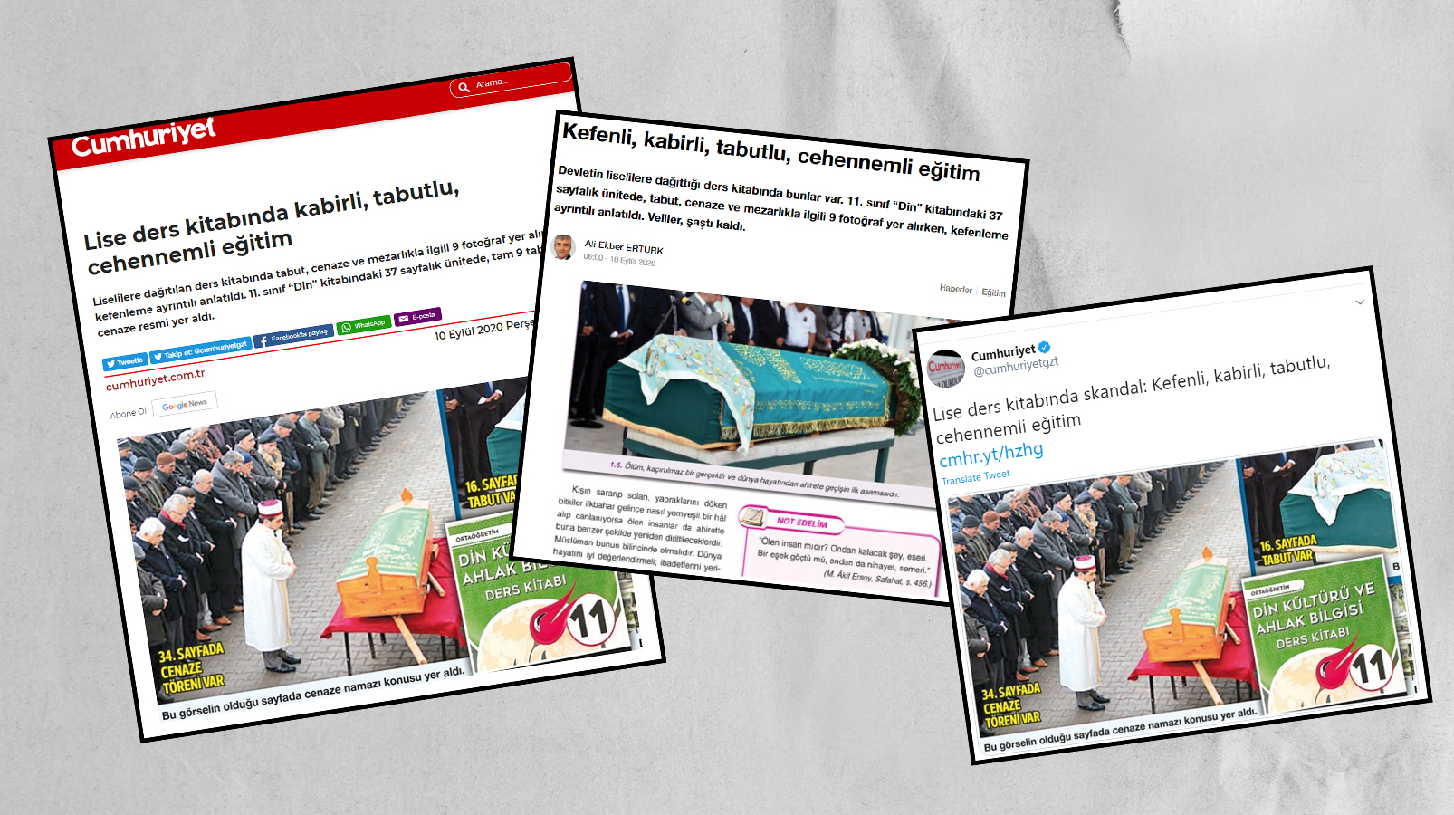 Cumhuriyet Ve Sozcu Islamiyet Rituellerinin Anlatildigi Ders Kitabina Tahammul Edemedi Din Kulturu Dersine Skandal Dediler